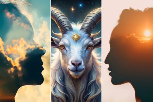 Collage featuring a woman's face and a goat, symbolizing Capricorn season explained by an expert astrologer